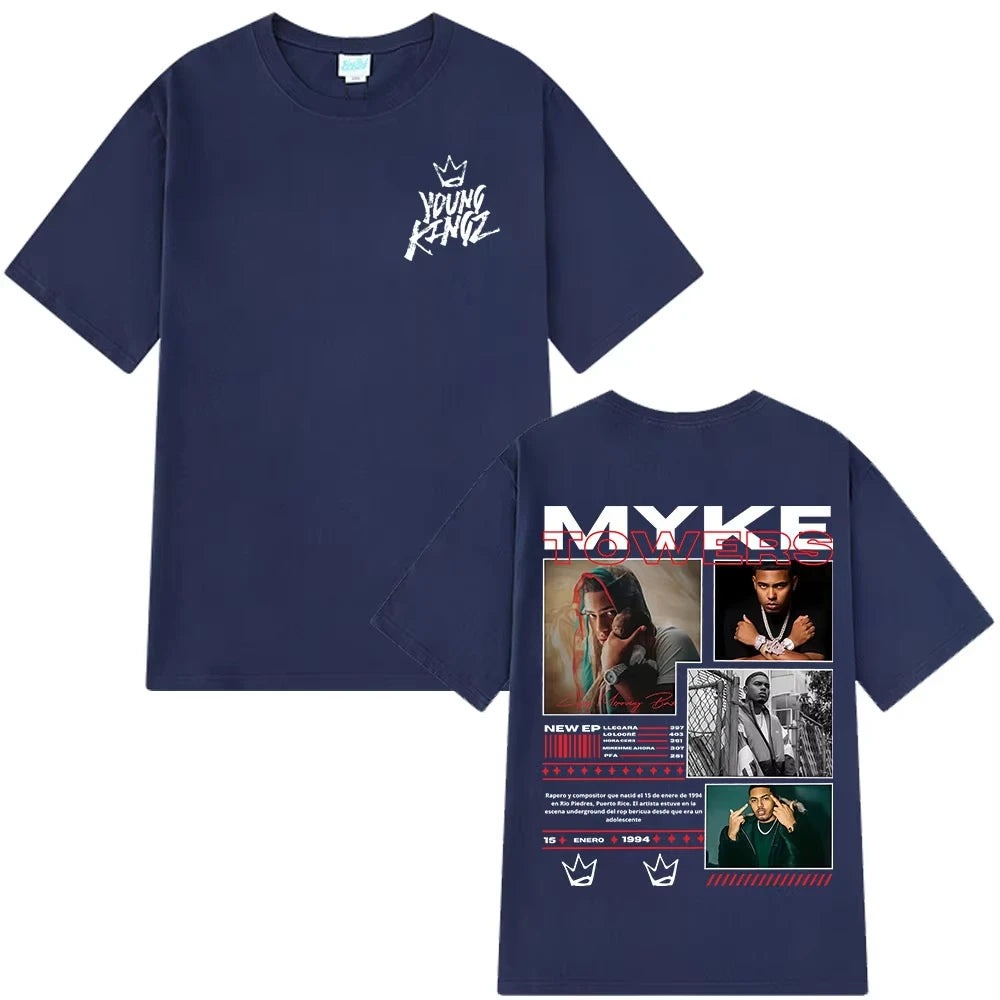 Myke Towers Oversized Tee – Unisex Cotton Street Style
