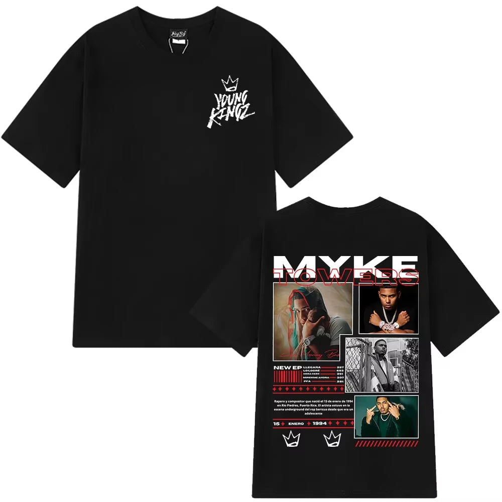 Myke Towers Oversized Tee – Unisex Cotton Street Style
