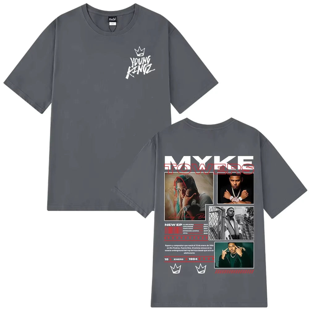 Myke Towers Oversized Tee – Unisex Cotton Street Style