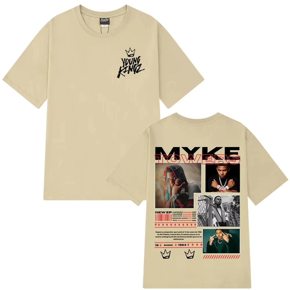 Myke Towers Oversized Tee – Unisex Cotton Street Style