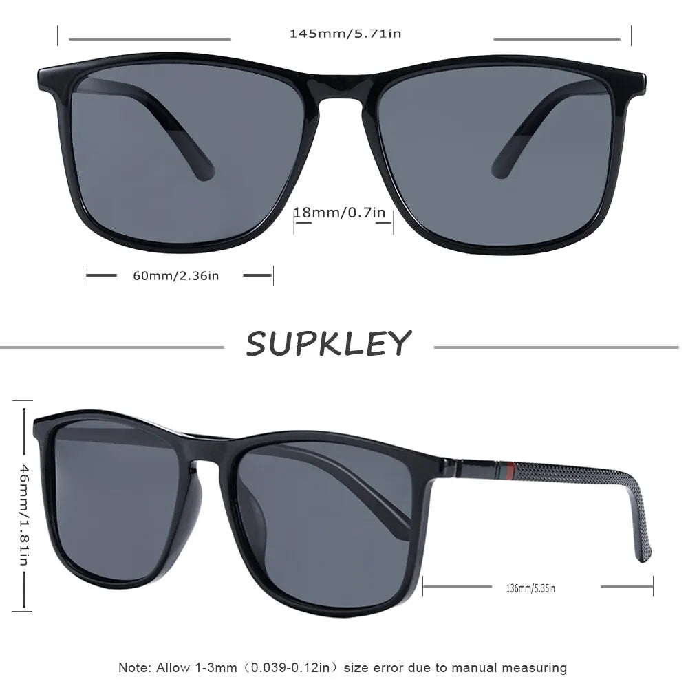 SUPKLEY Square Polarized Sunglasses – Sports Eyewear